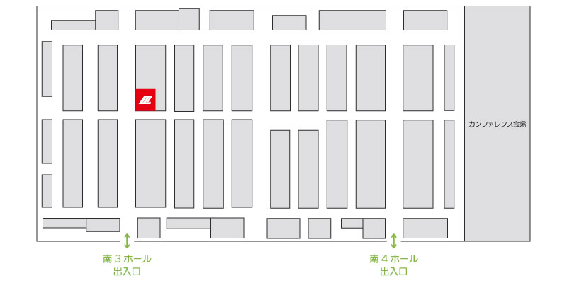 二次電池展カワタ小間位置