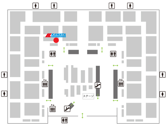 FOOMA JAPAN 2026 カワタブース位置図